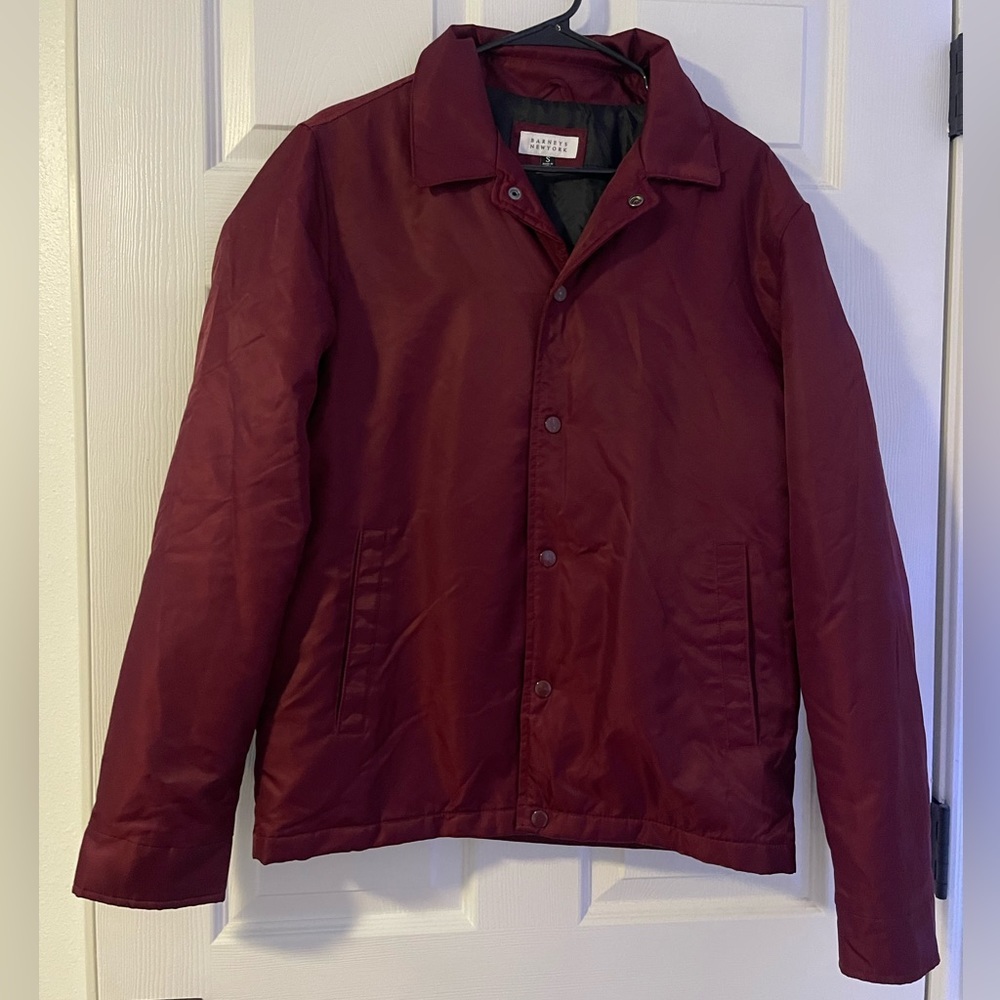 Barneys New York Burgundy Coach Jacket
